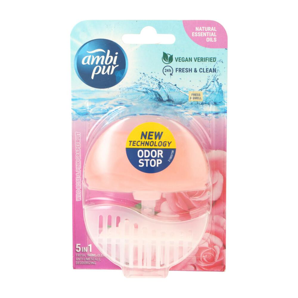 Ambi Pur - Désodorisant liquide Toilette - Wild rose & Pink grapefruit - 55 ml
