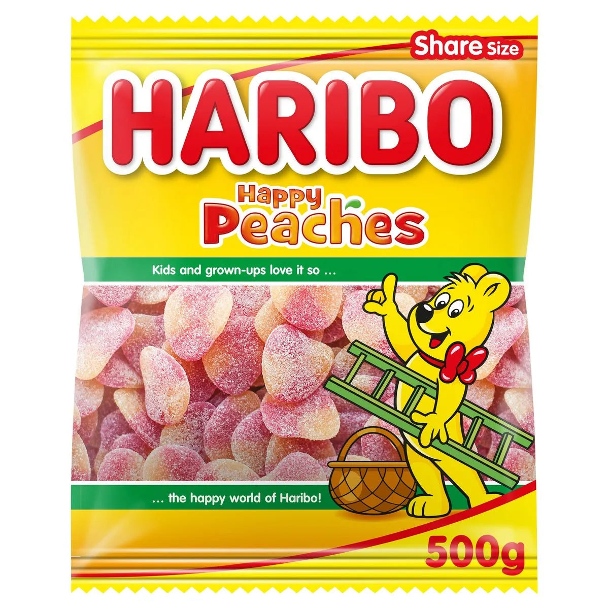Haribo Happy Peaches Share Size 500g
