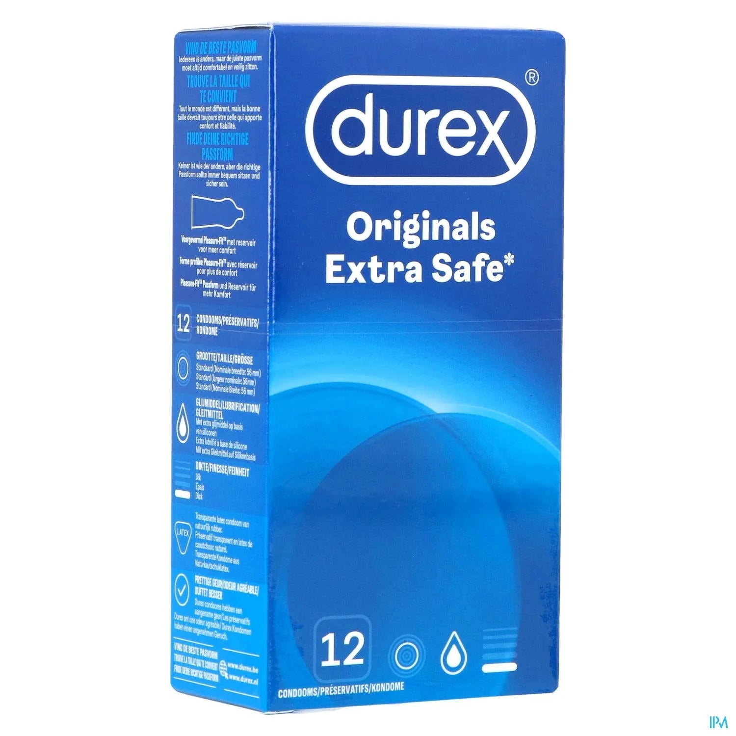 DUREX - Préservatif Extra Safe - Taille standard - Boite de 12