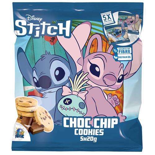 Disney Stitch Choc Chip Cookies 5x20g