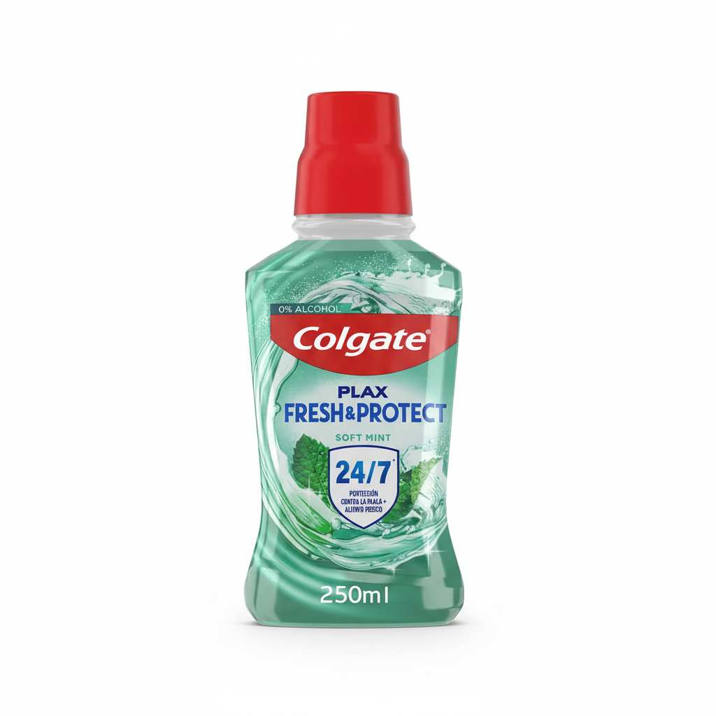 Colgate Plax Fresh & Protect 1:1 fond blanc
