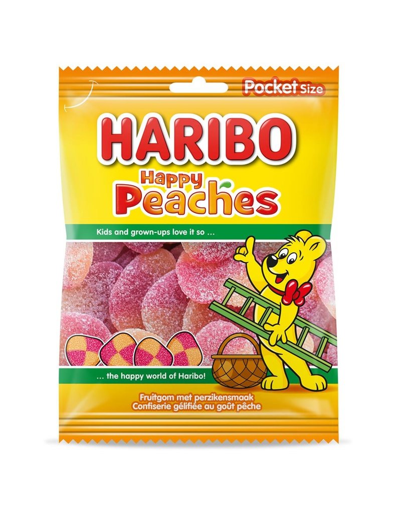Haribo Happy Peaches Pocket Size 75g