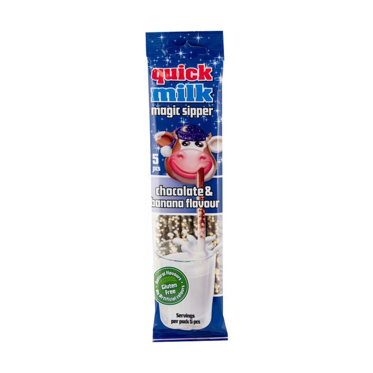Quick Milk Magic Sipper Goût Chocolat et banane 30g (5x6g)